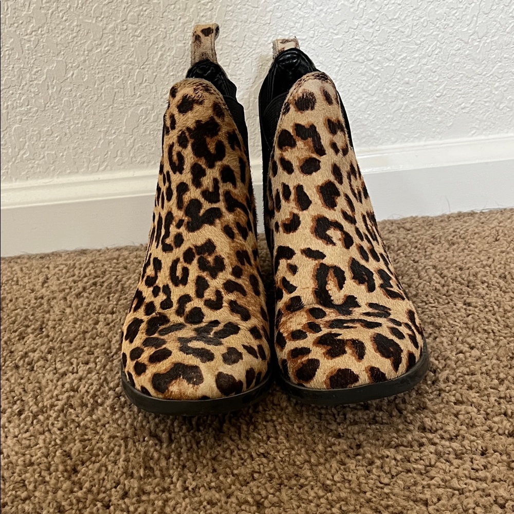 ALDO Leopard Print Ankle Boots - Picture 3 of 5